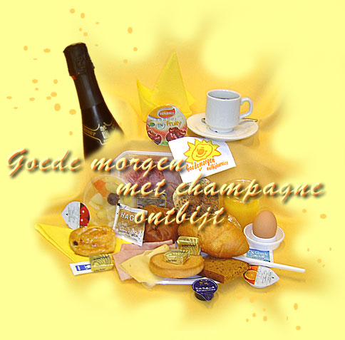 Goedemorgen bubbel ontbijt: het 'Goedemorgen Bubbel Ontbijt'. Een sprankelende start van je dag met luxe broodjes,…
